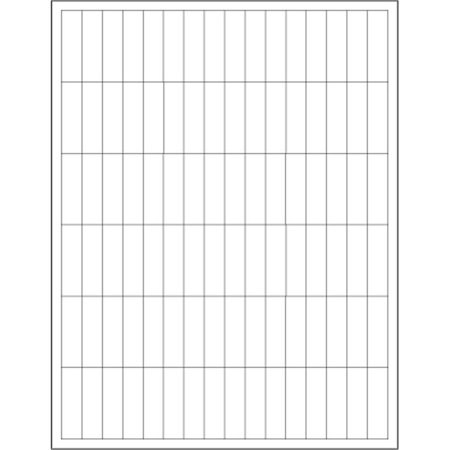 Bondad 0.5 x 1.75 in. White Rectangle Laser Labels, 9600PK BO2822218